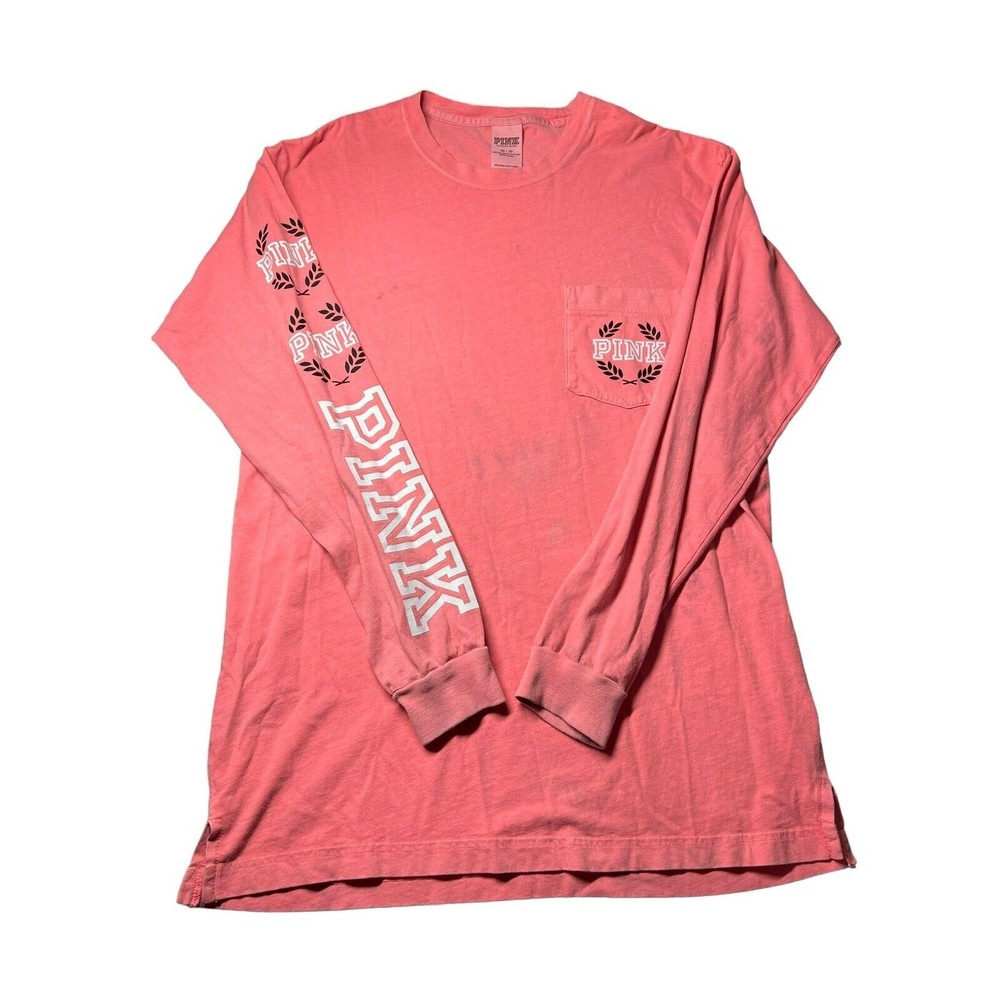 READ— VICTORIA’S SECRET PINK Long Sleeve Shirt Women’s Size XS